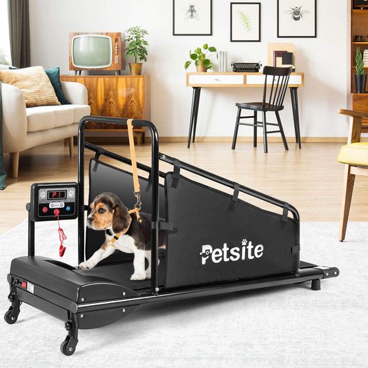 PETSITE Small Dog Treadmill, Pet Running Machine for Indoor Exercise with 1.4 Inch LCD Screen and Remote Control, 200 LBS Capacity Animals & Pet Supplies > Pet Supplies > Dog Supplies > Dog Treadmills PETSITE   