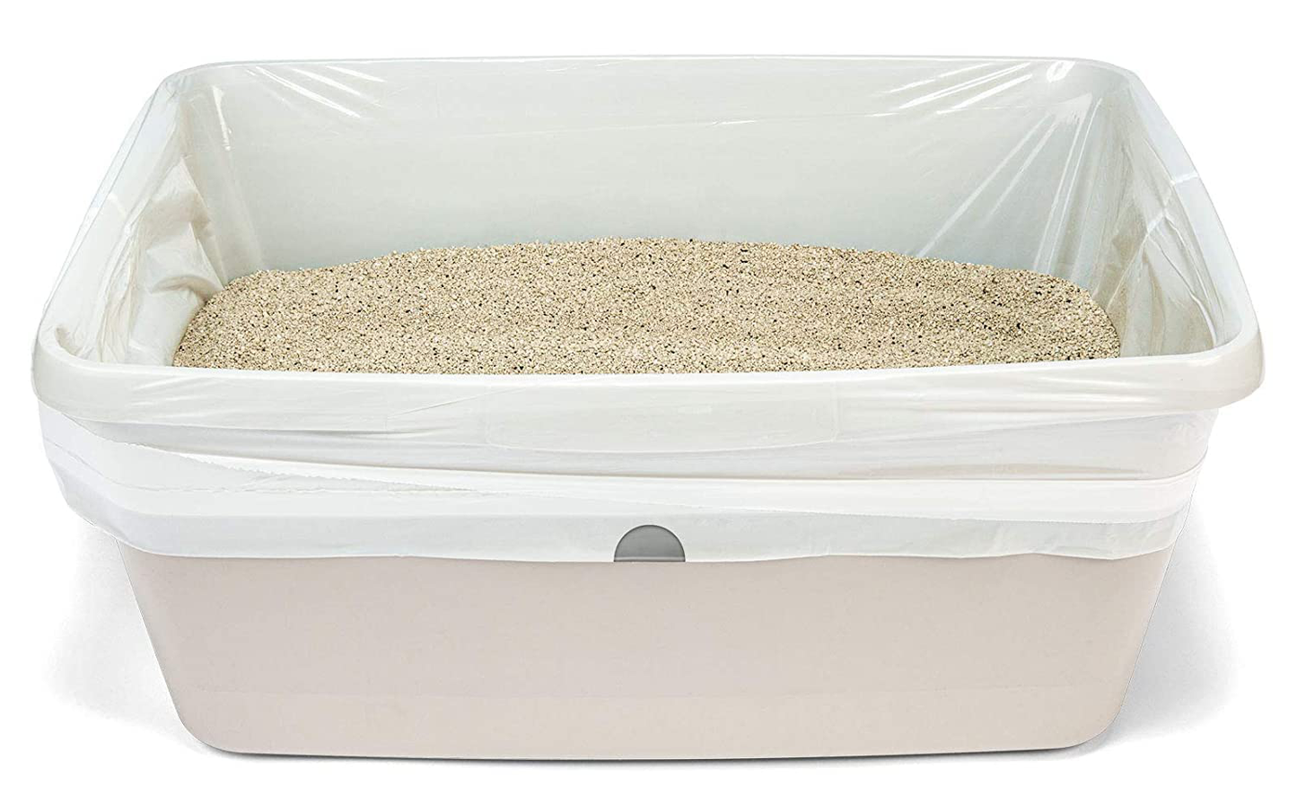 Aluf Plastics 2 MIL Thick Cat Litter Box Liners - 36" X 19" - Odor Free Leak Proof Disposable Heavy Duty Jumbo Durable Coreless Drawstring Scratch Tear Resistant - Pack of 50 - for Kitty Waste Poop Animals & Pet Supplies > Pet Supplies > Cat Supplies > Cat Litter Box Liners Aluf Plastics   