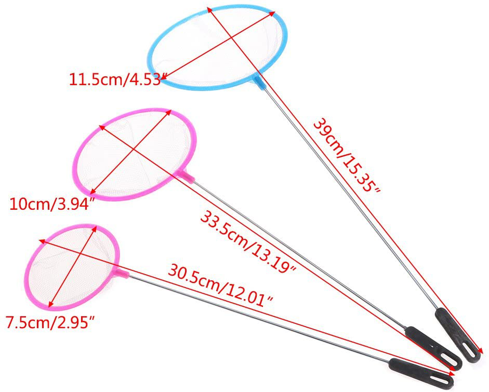 LANDUM Fishing Tank Net Plastic round Thick Fish Shrimp Capture for Aquarium Shop Tools Small 30.5X7.5 Color Randomly Animals & Pet Supplies > Pet Supplies > Fish Supplies > Aquarium Fish Nets LANDUM   