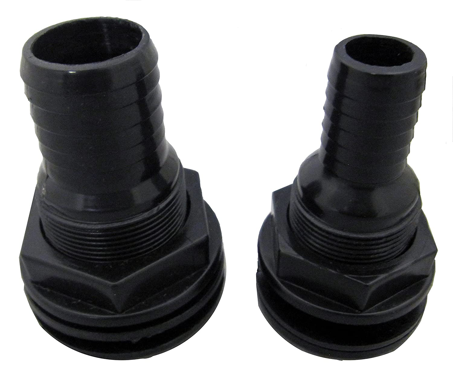 Drain & Return Combo [1] 1" Slip (Pipe Size) X 1.25" Barbed (Hose/Tubing Size) Bulkhead (Requires 1" 3/4" Hole Diameter) + [1] 3/4" Slip X Barbed Bulkhead (Requires 1" 1/2" Hole Diameter) Animals & Pet Supplies > Pet Supplies > Fish Supplies > Aquarium & Pond Tubing Encompass All   