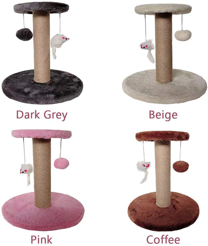 Pet Supplies Cat Entertainment Tower, Cat Climbing Frame Scratching Post Tree, Pet Toy with Hanging Ball Toy, Pets Play House Decorative Furniture Cat Tree for Indoor Cats(Beige) Animals & Pet Supplies > Pet Supplies > Cat Supplies > Cat Furniture LKEREJOL   