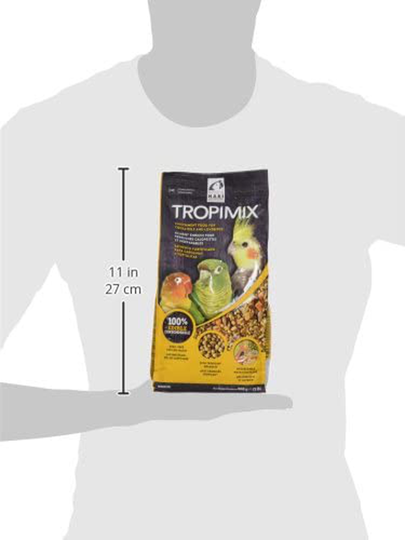 Hagen Tropimix Bird Food for Cockatiels & Lovebirds, HARI Parrot Food with Seeds, Fruit, Vegetables, Grains, Vitamins & Amino Acids Animals & Pet Supplies > Pet Supplies > Bird Supplies > Bird Food Hari   