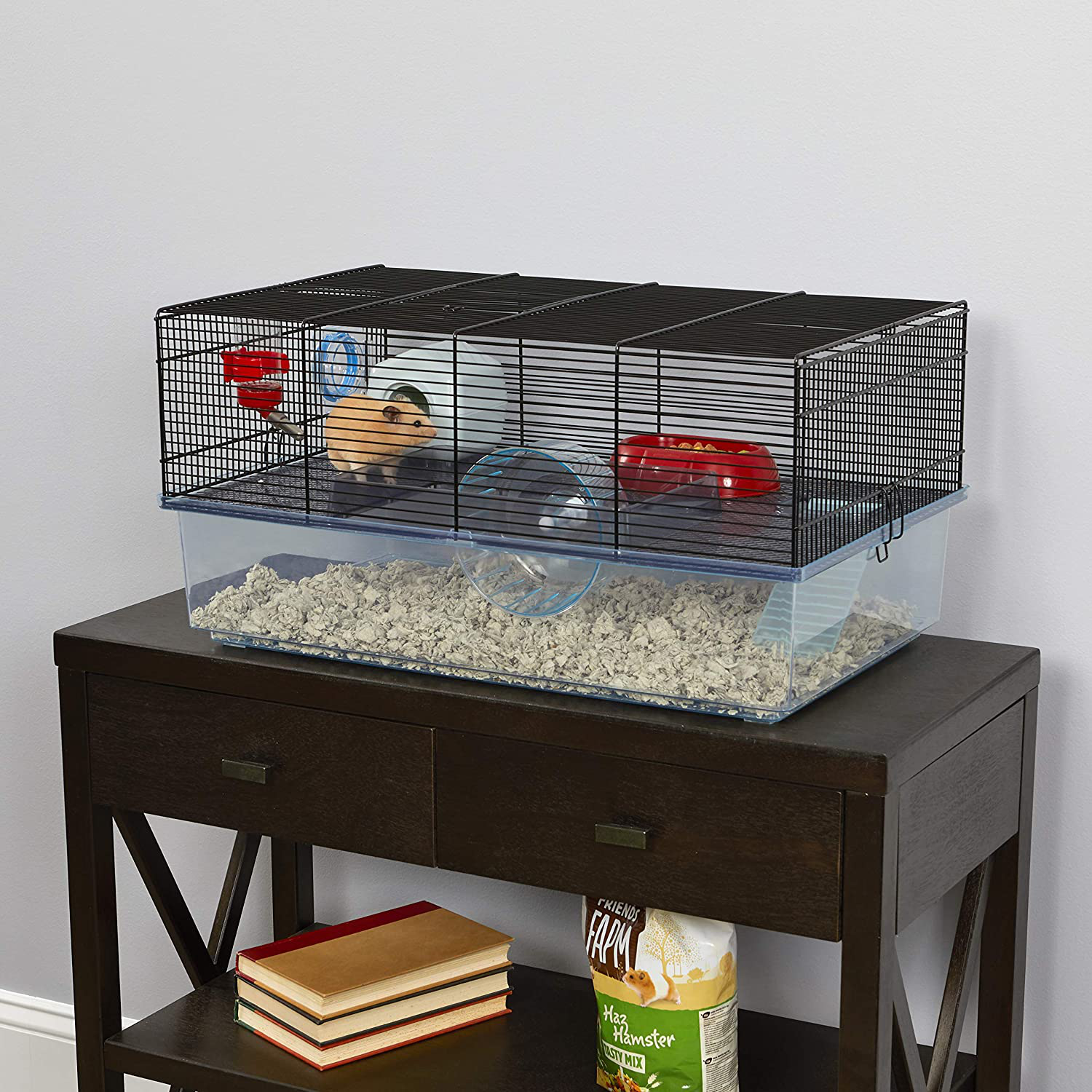 Favola Hamster Cage Includes Free Water Bottle, Exercise Wheel, Food Dish & Hamster Hide-Out Large Hamster Cage Measures 23.6L X 14.4W X 11.8H-Inches & Includes 1-Year Manufacturer'S Warranty Animals & Pet Supplies > Pet Supplies > Small Animal Supplies > Small Animal Habitats & Cages Ferplast spa   