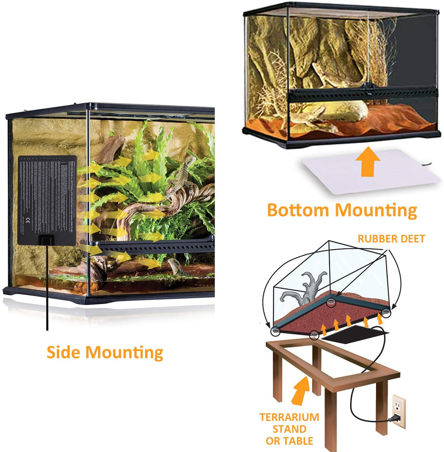 Under tank heat sales mat