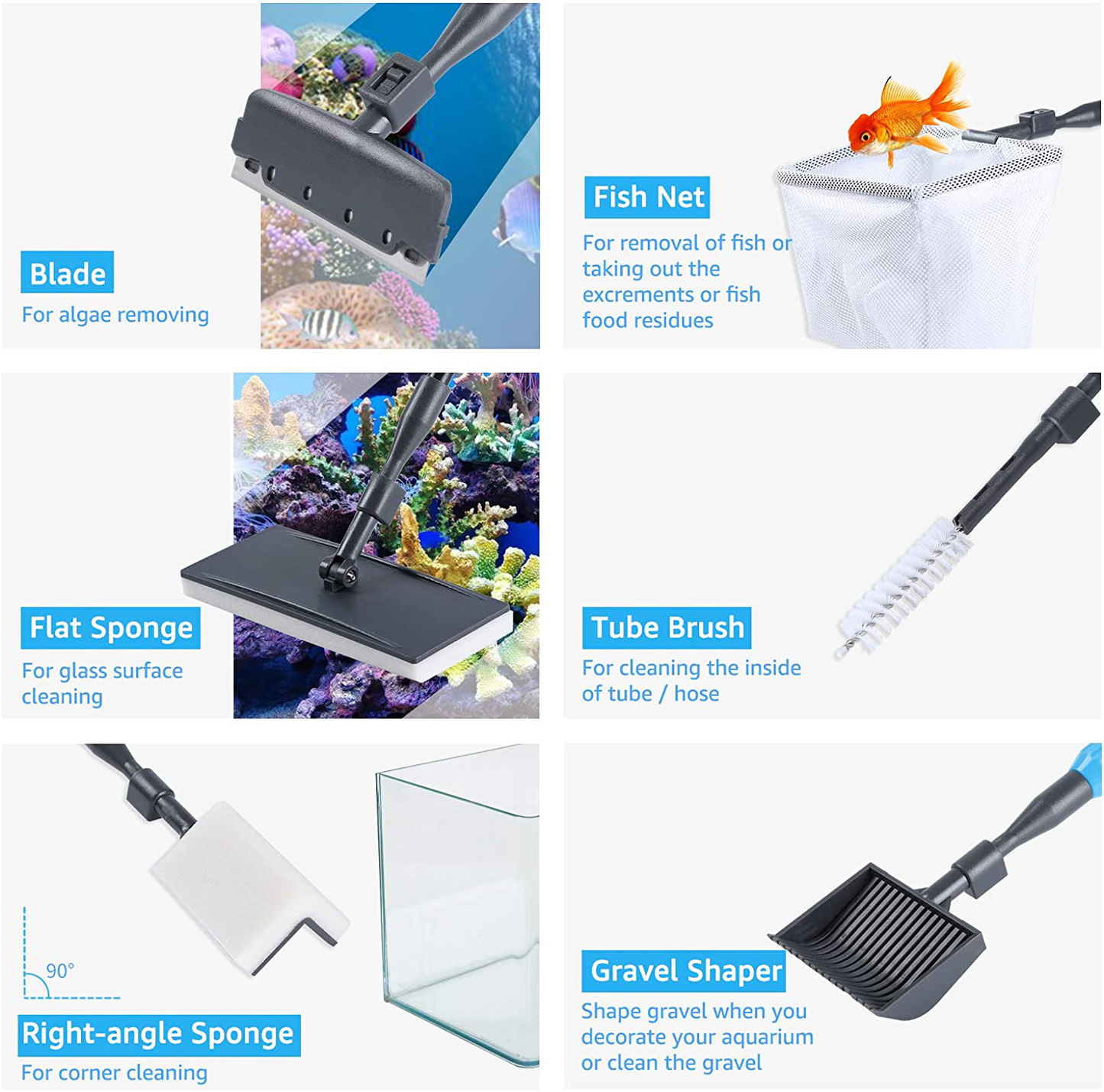 4-in-1 Aquarium Cleaning Tools Supplies at Low Price Buy Online