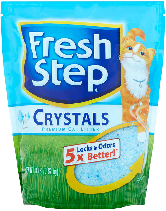 Fresh Step Crystals, Premium, Clumping Cat Litter, Scented, 8 Pounds (8 Lb - 3 Packs) Animals & Pet Supplies > Pet Supplies > Cat Supplies > Cat Litter Fresh Step   