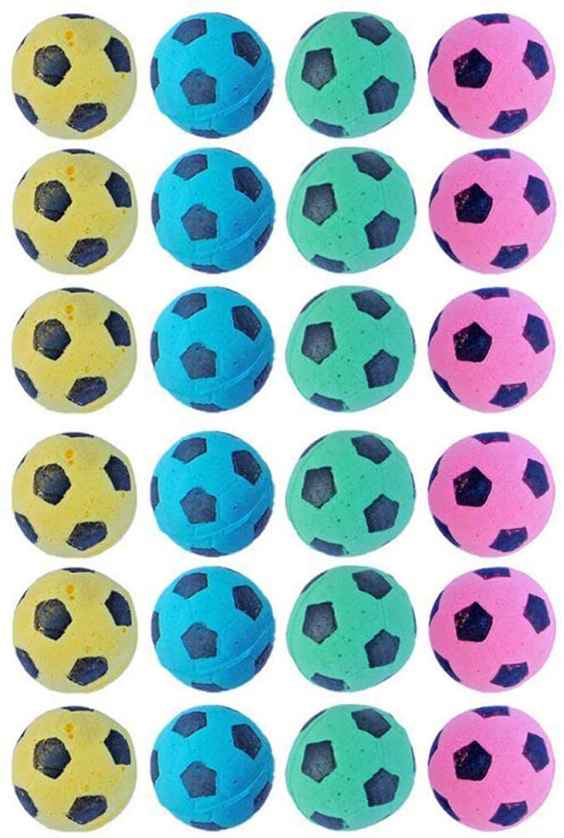 PETFAVORITES Foam Soccer Balls Cat Toys Animals & Pet Supplies > Pet Supplies > Cat Supplies > Cat Toys PETFAVORITES 24 Pack  