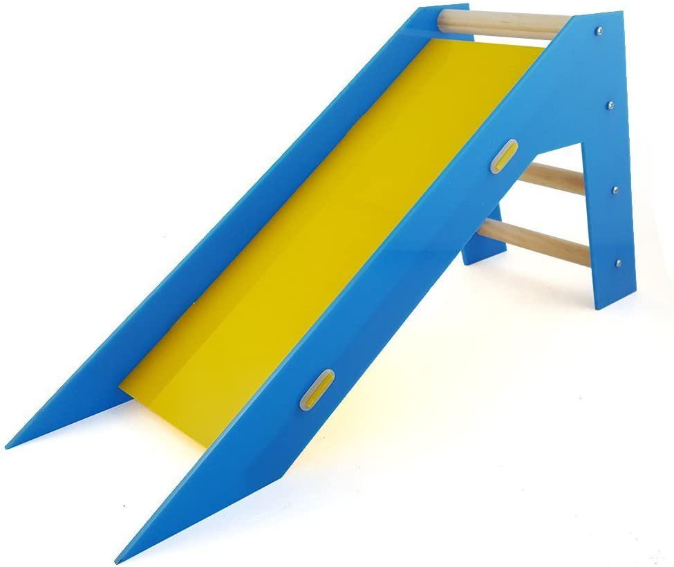 Hypeety Parrot Toy Bird Intelligence Skill Training Slide and Crawling Ladder Parrot Educational Toys Parakeet Funny Perch Toy Animals & Pet Supplies > Pet Supplies > Bird Supplies > Bird Ladders & Perches Hypeety   