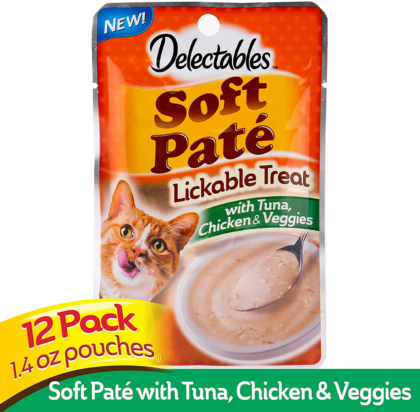 Hartz Delectables Soft Pate Lickable Wet Cat Treats, 12 Pack Multiple Flavors Animals & Pet Supplies > Pet Supplies > Cat Supplies > Cat Treats Hartz   