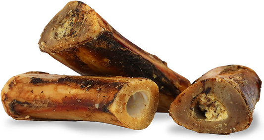 Pet Craft Supply All Natural Healthy Meaty Beef Marrow Bones Dog Chews Treats for Aggressive Chewers Long Lasting Rawhide Free Made in USA Premium Slow Roasted for Puppies Small Medium Dogs 3 Pack Animals & Pet Supplies > Pet Supplies > Small Animal Supplies > Small Animal Treats Pet Craft Supply   