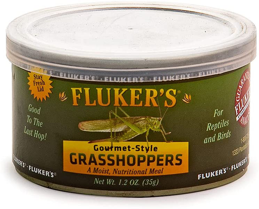 Fluker'S Gourmet Canned Food for Reptiles, Fish, Birds and Small Animals Animals & Pet Supplies > Pet Supplies > Reptile & Amphibian Supplies > Reptile & Amphibian Food Fluker Labs Grass Hoppers  