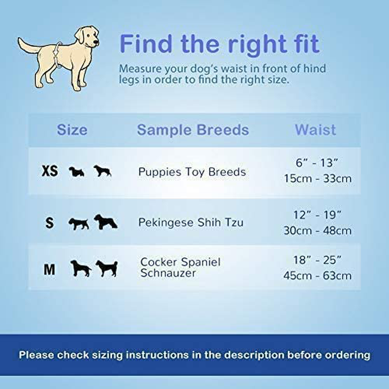 Soft Barks Male Pet Simple and Convenient Disposable Male Wrap Dog Diapers, 48 Count