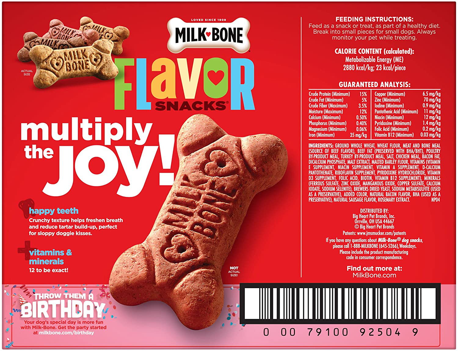 Milk-Bone Flavor Snacks Dog Treats Animals & Pet Supplies > Pet Supplies > Small Animal Supplies > Small Animal Treats Milk-Bone   