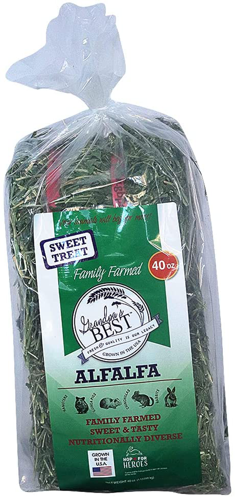 Grandpa'S Best Alfalfa Hay, 40 Oz Animals & Pet Supplies > Pet Supplies > Small Animal Supplies > Small Animal Food Grandpa's Best   