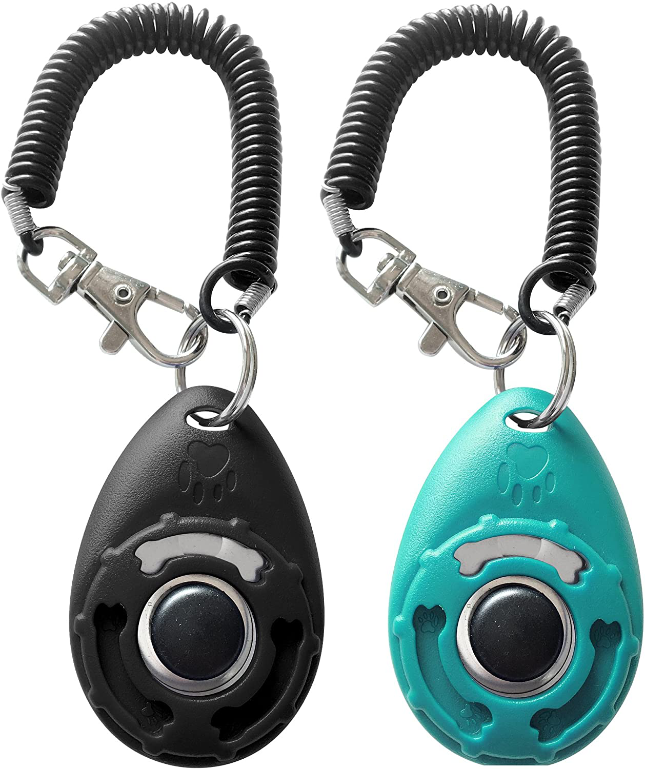 Hoaooo Pet Training Clicker with Wrist Strap - Dog Training Clickers (New Black + Blue) Animals & Pet Supplies > Pet Supplies > Bird Supplies > Bird Treats HoAoOo   