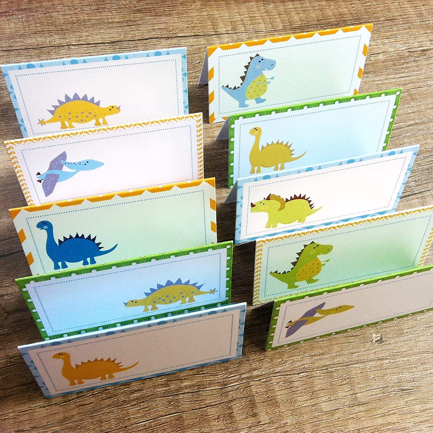 Dinosaur Place Tent Cards - Boy Girl Birthday Baby Shower Party Supplies - Set of 12 Animals & Pet Supplies > Pet Supplies > Small Animal Supplies > Small Animal Food Adore By Nat   