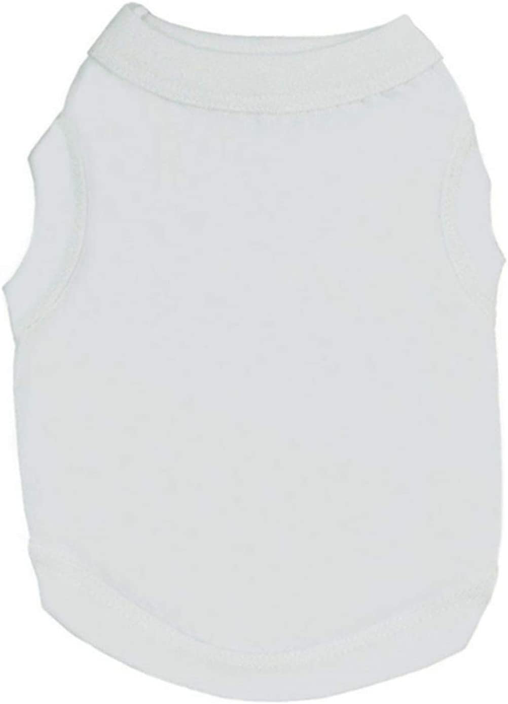 Alroman Dogs Shirts White Vest Clothing for Dogs Cats Dog Vacation Shirt Male Female Dog Clothing Puppy Summer Clothes Girls Boys Dog Cat Cotton Summer Shirt Small Pet Clothes Vest T-Shirt Apparel Animals & Pet Supplies > Pet Supplies > Cat Supplies > Cat Apparel Alroman White S (4.4~6.6lbs) 
