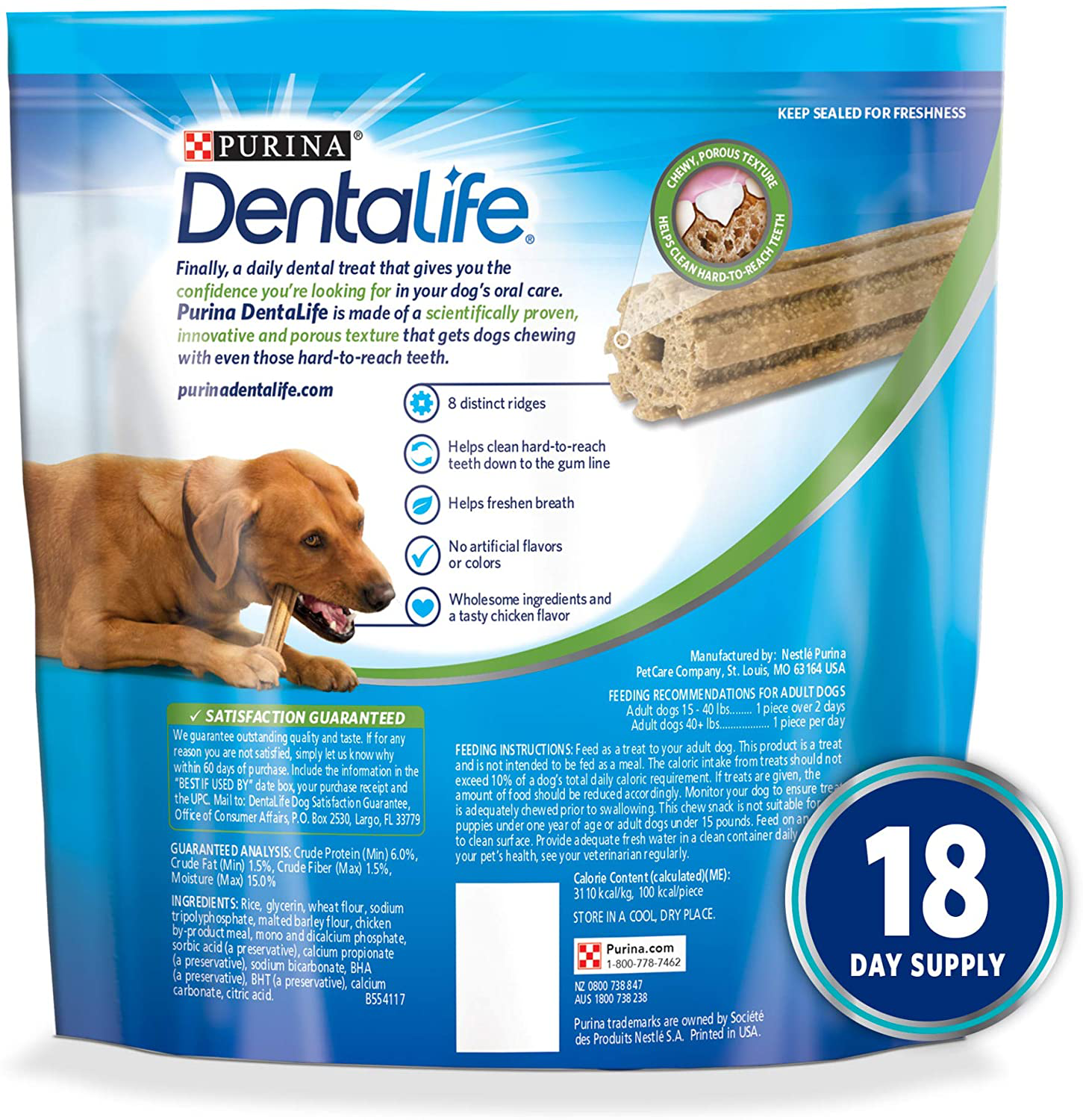 Purina Dentalife Daily Oral Care Adult Large Breed Adult Dental Dog Chew Treats Animals & Pet Supplies > Pet Supplies > Dog Supplies > Dog Treats Purina DentaLife   