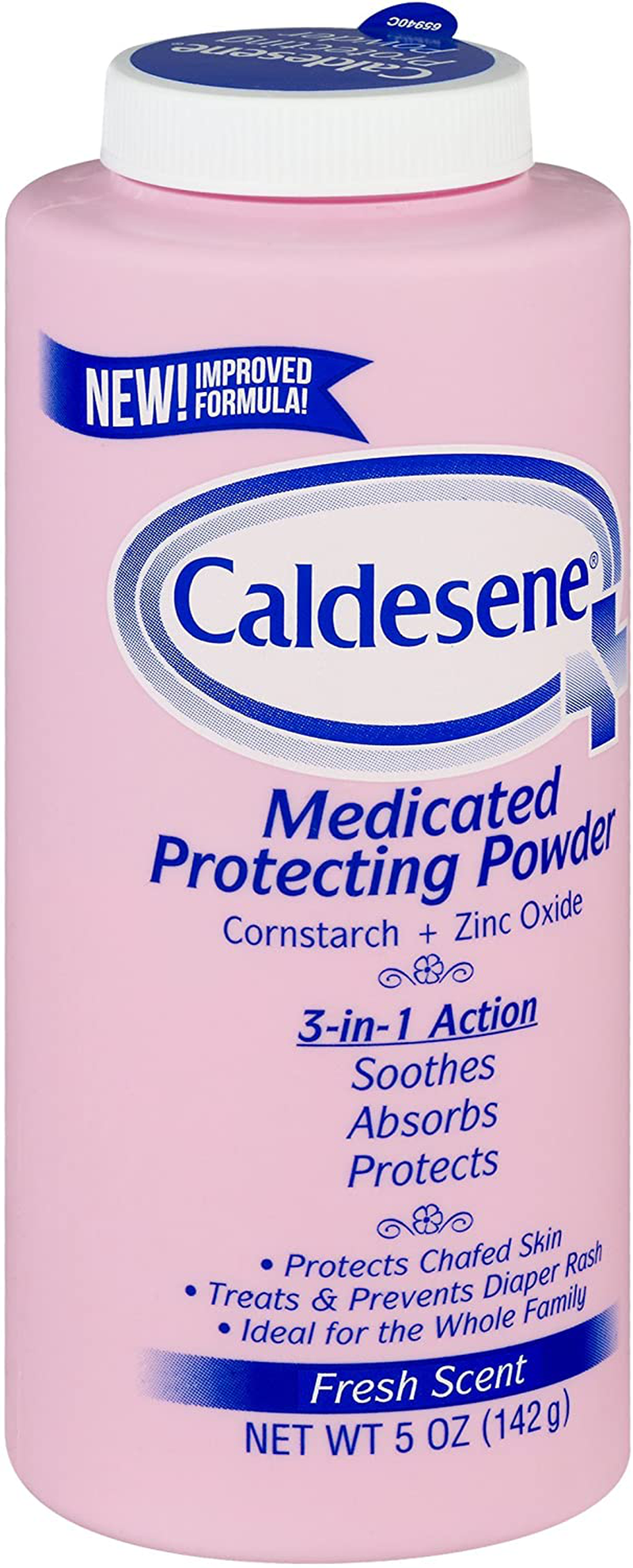 Caldesene Medicated Protecting Powder, Cornstarch & Zinc Oxide, Talc Free, 5Oz