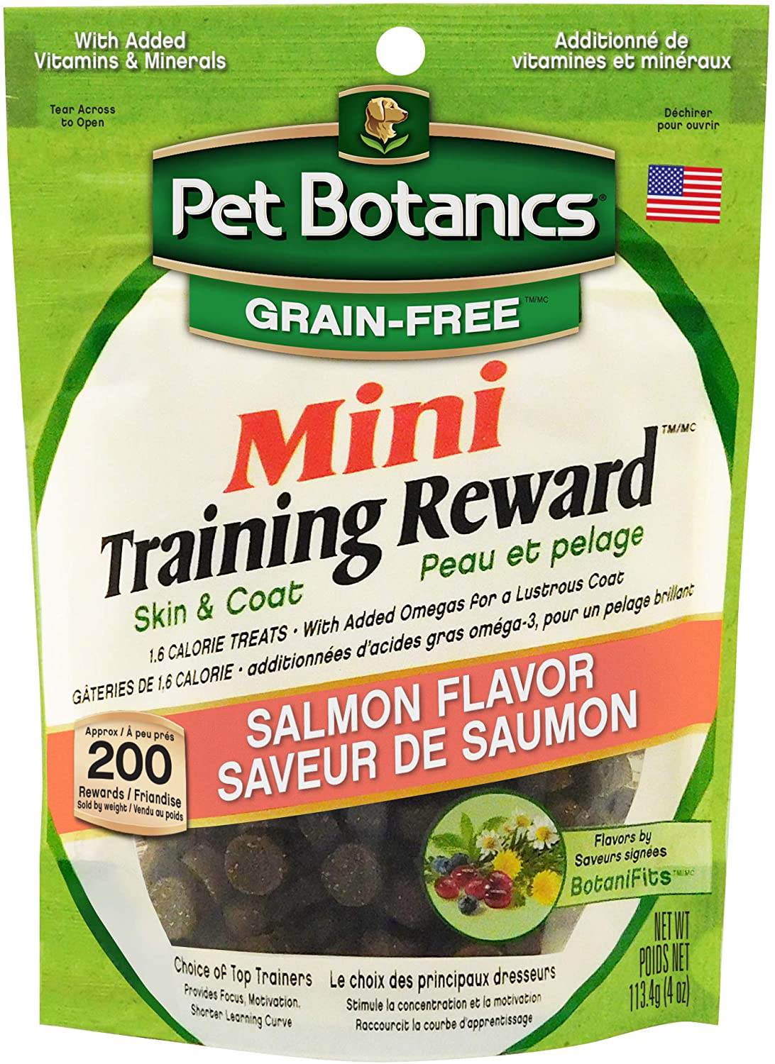 Pet Botanics Training Reward Animals & Pet Supplies > Pet Supplies > Dog Supplies > Dog Treats Pet Botanics Grain Free Salmon 4 Ounce (Pack of 1)