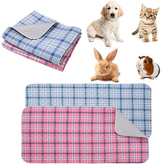 SCENEREAL Guinea Pig Cage Liners - Classic Plaid Guinea Pig Bedding & Litter, Durable Strong Water Absorption Pet Pee Pad for Guinea Pig Hamster and Other Small Pets Using Animals & Pet Supplies > Pet Supplies > Small Animal Supplies > Small Animal Bedding SCENEREAL 47"x24"x2  