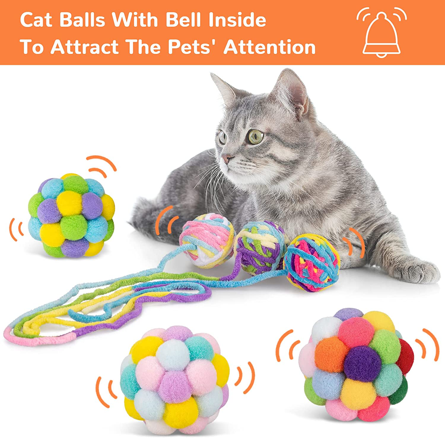 Cat balls best sale with bells inside