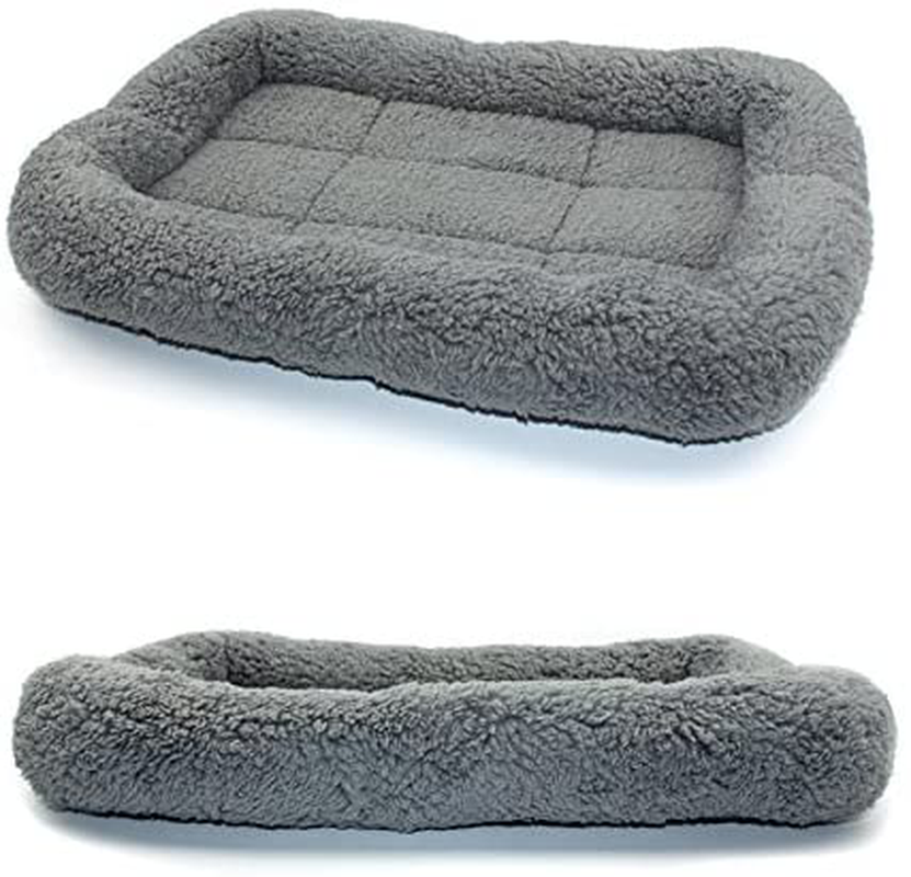 Enjoying Pet Bed Mat - Cotton Cat Mat Warming Dog Crate Pad for Small Dogs, Cats, Gray