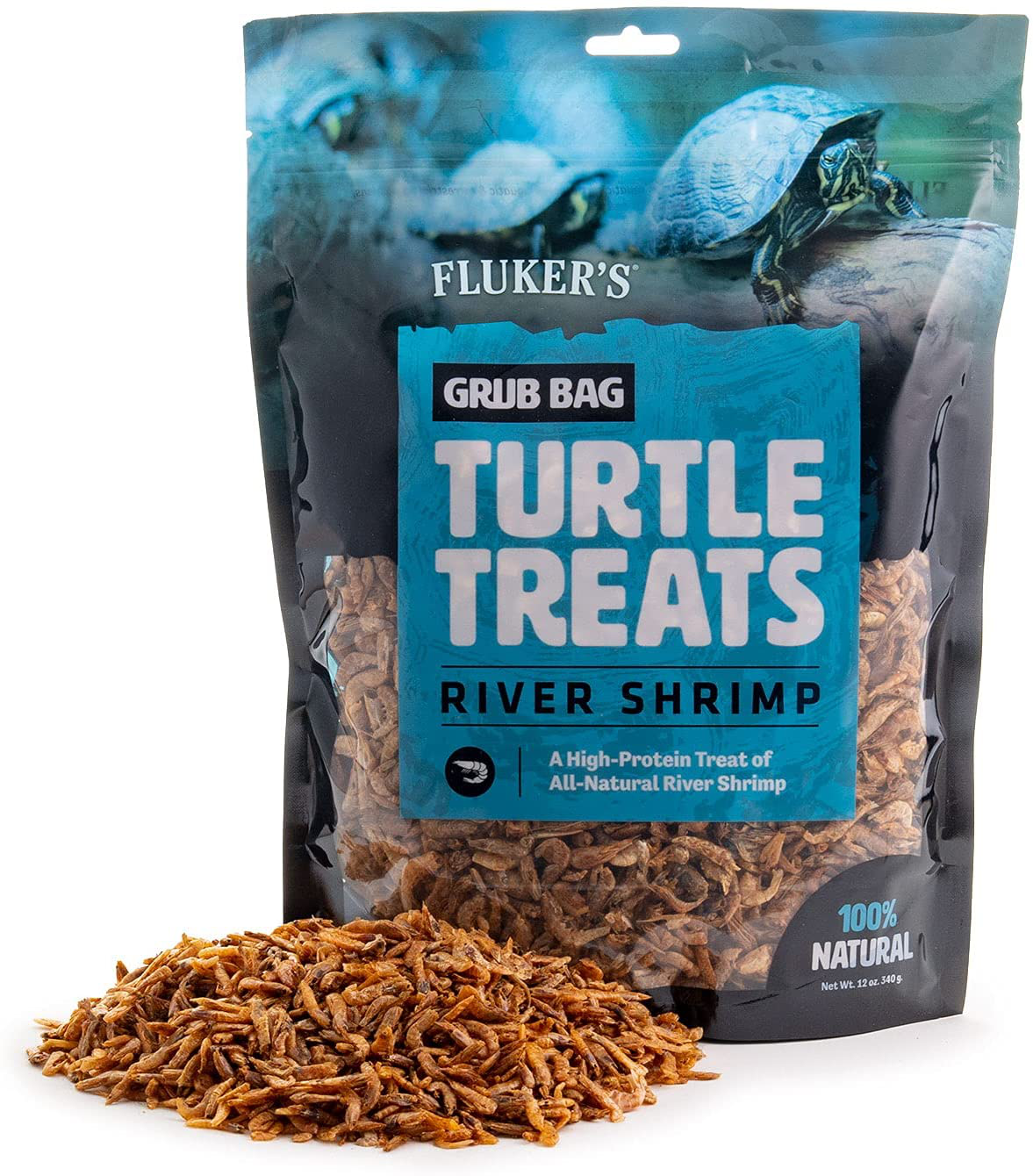 Fluker'S Grub Bag Turtle Treat - River Shrimp Animals & Pet Supplies > Pet Supplies > Reptile & Amphibian Supplies > Reptile & Amphibian Food Fluker's Black 12 Ounce (Pack of 1) 