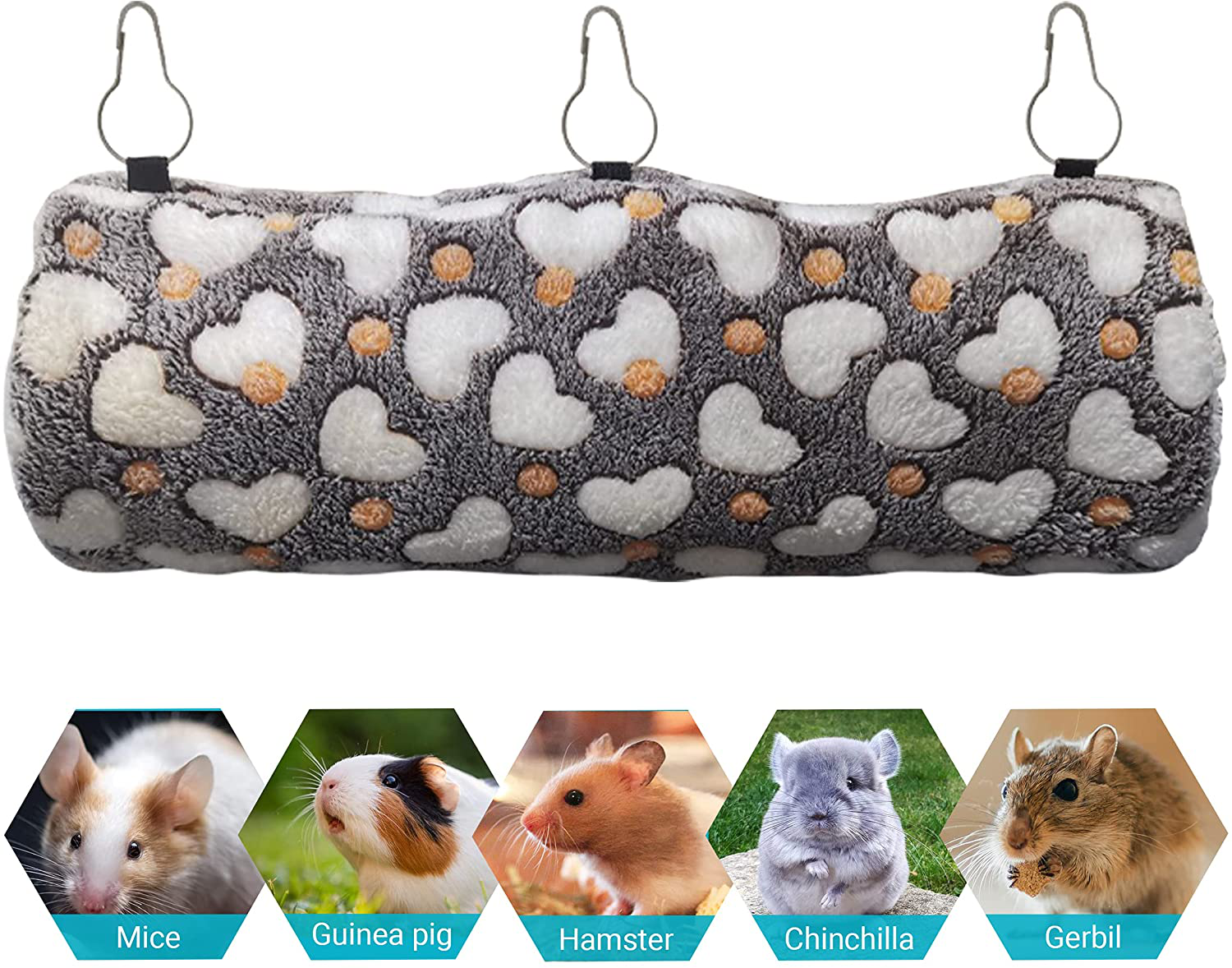 Playcraftz Tunnel Hammock with L-Shape Wood Activity Platforms for Cage Shelves & Wood Perch Ledges for Small Animals Cages and Pets like Hamsters, Mice, Chinchilla, Guinea Pigs, Birds, Rats. Animals & Pet Supplies > Pet Supplies > Small Animal Supplies > Small Animal Habitat Accessories PlayCraftz   