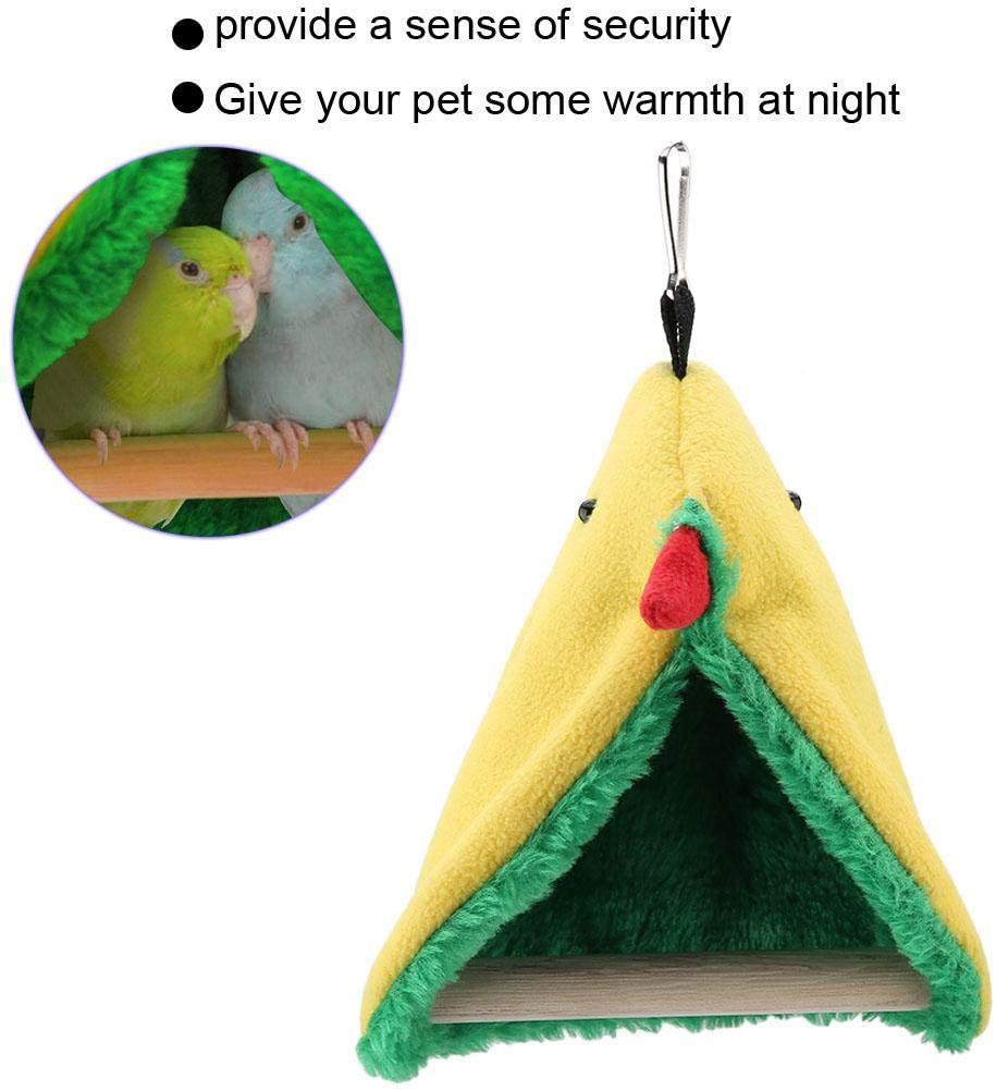 Plush Snuggle Bird Hammock,Youthink Bird Perches Stand Hammock Bird Bed Soft Plush Bird Cage Hanging Tent for Parakeet Cockatiel Hamster Gerbil Rat Animals & Pet Supplies > Pet Supplies > Bird Supplies > Bird Cages & Stands YOUTHINK   