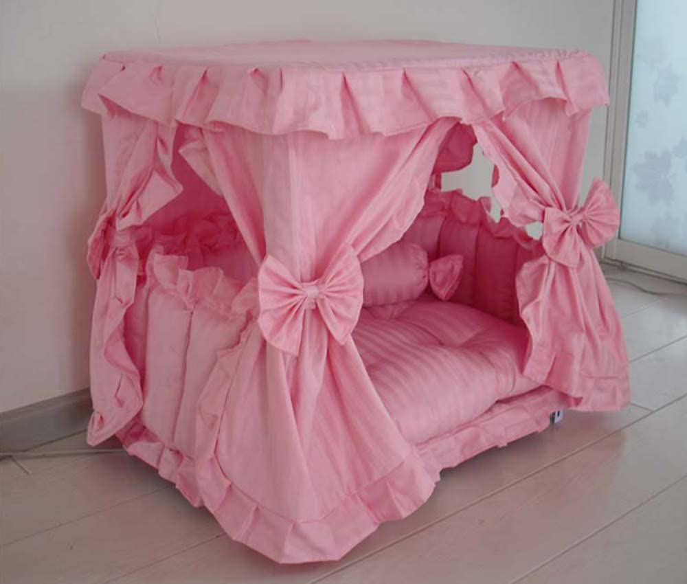 Princess Pink Pet Dog Handmade Bed House+1 Candy Pillow Animals & Pet Supplies > Pet Supplies > Dog Supplies > Dog Houses Yolley   