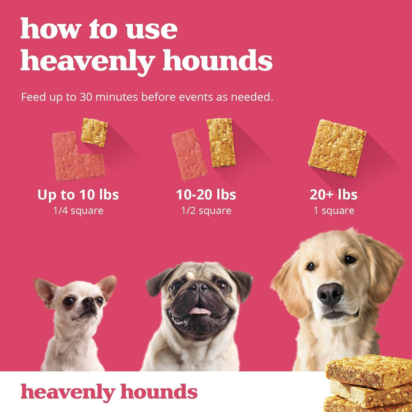 Heavenly Hounds Dog Calming Treats without Hemp | Peanut Butter Flavored Dog Relaxant Chew for Stress, Aggression, Anxiety and Hyperactivity Animals & Pet Supplies > Pet Supplies > Bird Supplies > Bird Treats Heavenly Hounds   