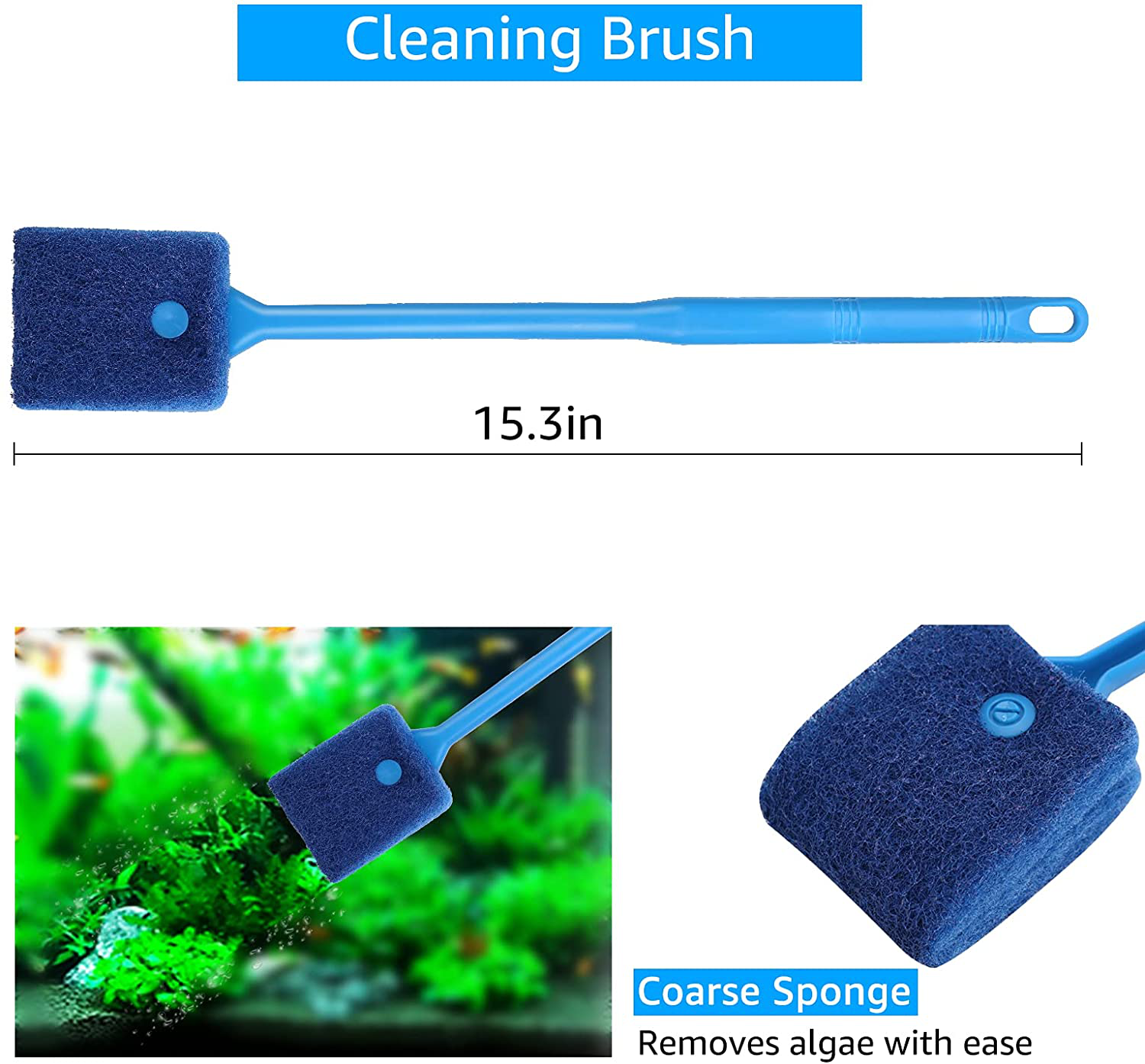 Kulife Aquarium Cleaning/Maintenance Kit 3-In-1 with Gravel Cleaner/Siphon Cleaner/Gravel Vac, Cleaning Brush and Fish Net Animals & Pet Supplies > Pet Supplies > Fish Supplies > Aquarium Fish Nets Waayon   