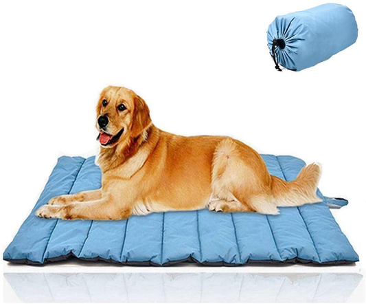 Cheerhunting Outdoor Dog Bed, Waterproof, Washable, Large Size, Durable, Water Resistant, Portable and Camping Travel Pet Mat Animals & Pet Supplies > Pet Supplies > Dog Supplies > Dog Beds CHEERHUNTING Blue Large 