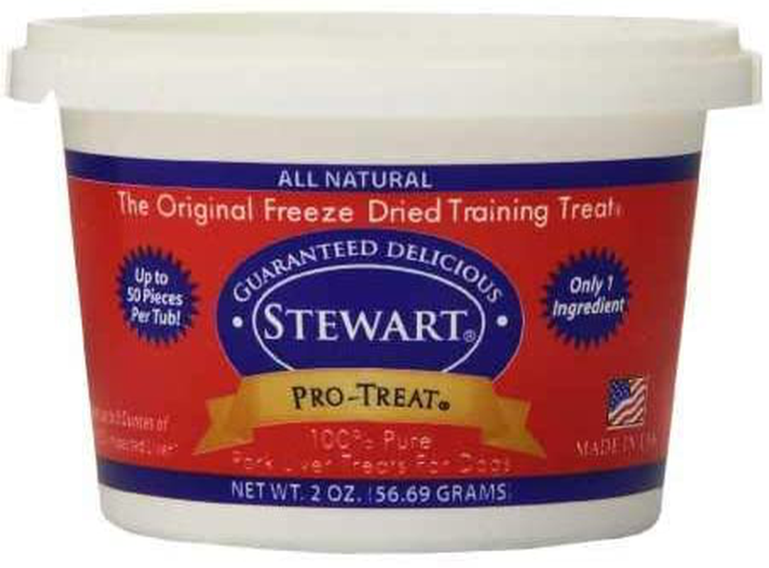 Stewart Freeze Dried Dog Treats Made in USA [Single Ingredient, Puppy and Dog Training Treats - Grain Free, Natural Dog Treats], Resealable Tub to Preserve Freshness Animals & Pet Supplies > Pet Supplies > Small Animal Supplies > Small Animal Treats Stewart   