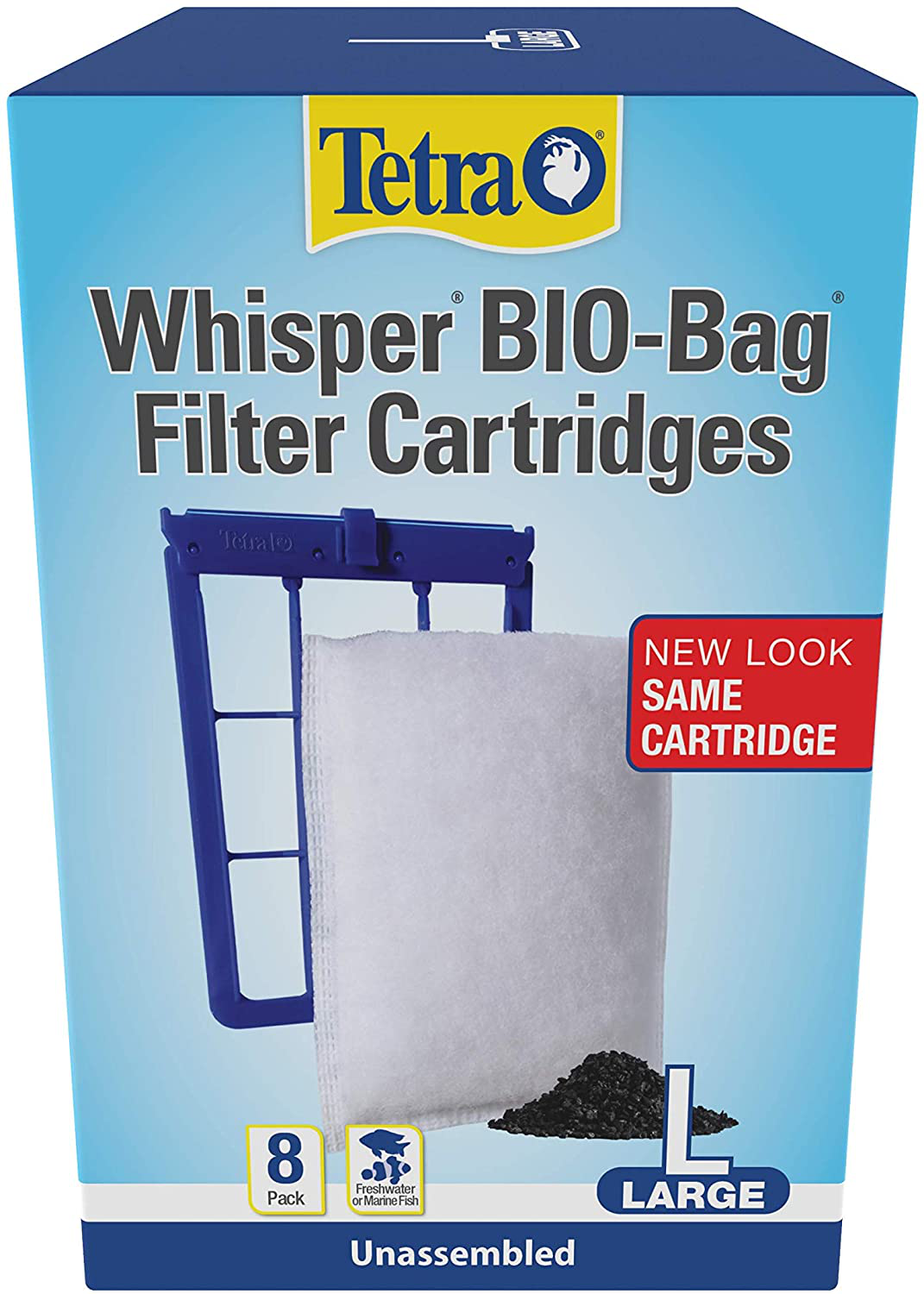Tetra Whisper Bio-Bag Filter Cartridges for Aquariums - Unassembled Animals & Pet Supplies > Pet Supplies > Fish Supplies > Aquarium Filters Tetra 8 Count - Original Large, 8-Count 