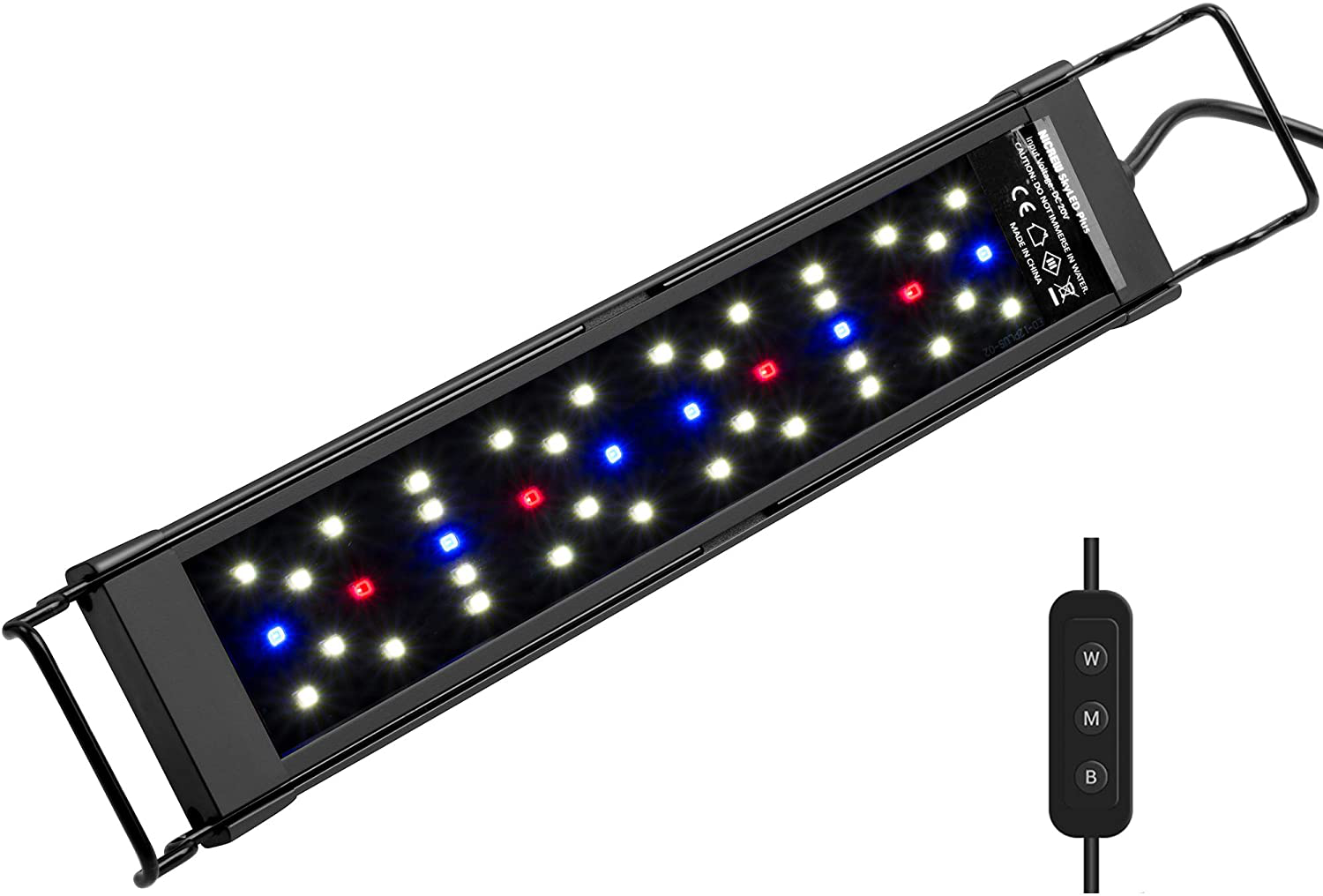 NICREW Skyled plus Aquarium Light for Planted Tanks, Full Spectrum Freshwater Fish Tank Light, Light Brightness and Spectrum Adjustable with External Controller, 18-24 Inches, 18 Watts Animals & Pet Supplies > Pet Supplies > Fish Supplies > Aquarium Lighting NICREW 12 - 18 in  