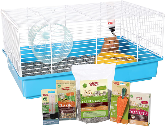 Living World Hamster Habitat Starter Kit, Small Animal Cage Animals & Pet Supplies > Pet Supplies > Small Animal Supplies > Small Animal Habitats & Cages Living World   