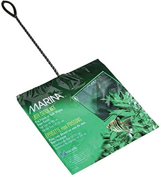 Marina 10-Inch Black Coarse Nylon Fish Net, 14-Inch Handle Animals & Pet Supplies > Pet Supplies > Fish Supplies > Aquarium Fish Nets Marina   