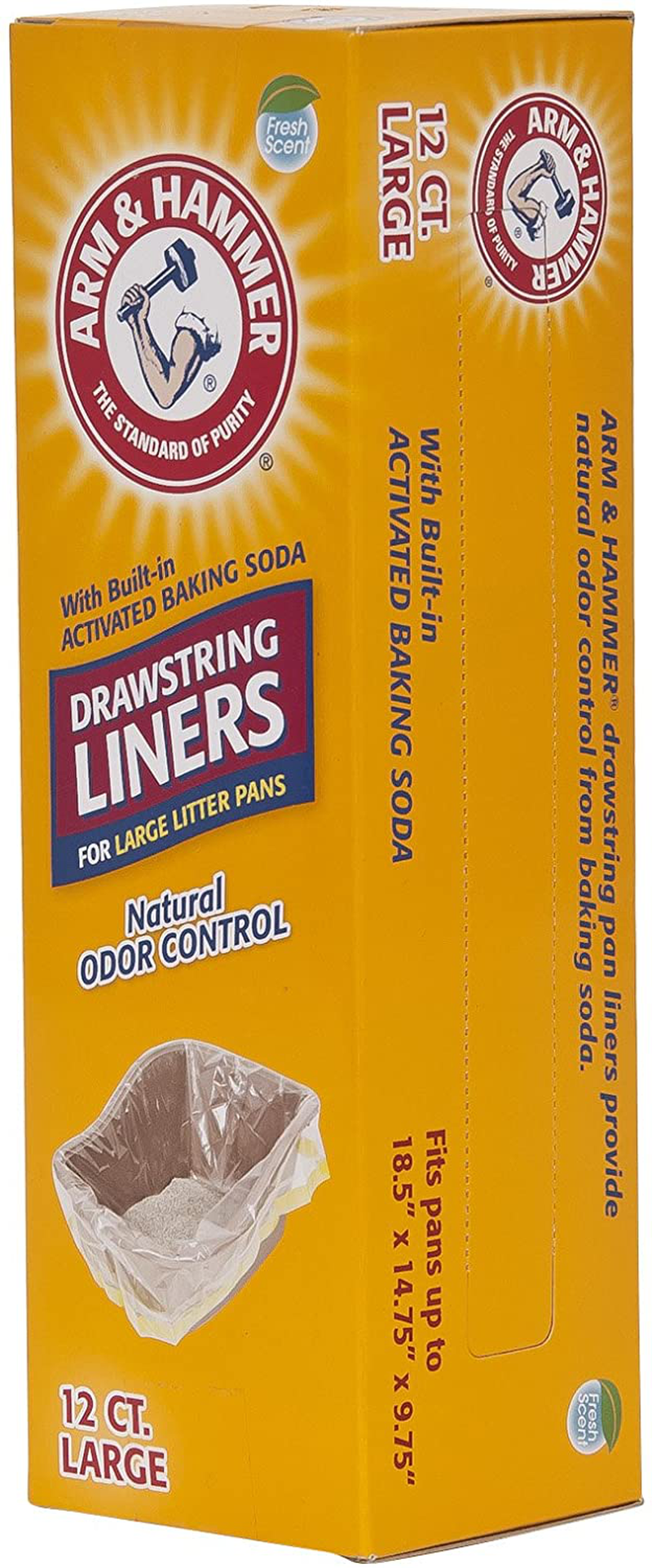 Arm & Hammer 12 Count Drawstring Liners, Large Animals & Pet Supplies > Pet Supplies > Cat Supplies > Cat Litter Box Liners Petmate   