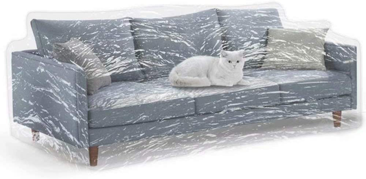 Clear Thicker Couch Cover for Pets, Heavy Duty Cat Scratch Sofa Cover for Protection against Cat Dog Clawing, Waterproof Plastic Shield Covers for Couch, Sofa Slipover for Storage and Moving Animals & Pet Supplies > Pet Supplies > Cat Supplies > Cat Furniture KEBE   