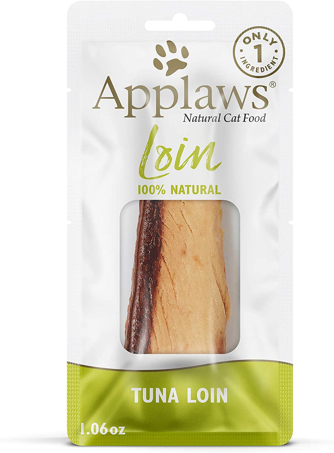 Applaws Whole Tuna Loin Cat Treat Animals & Pet Supplies > Pet Supplies > Cat Supplies > Cat Treats Applaws Tuna 1.06 Ounce (Pack of 12) 