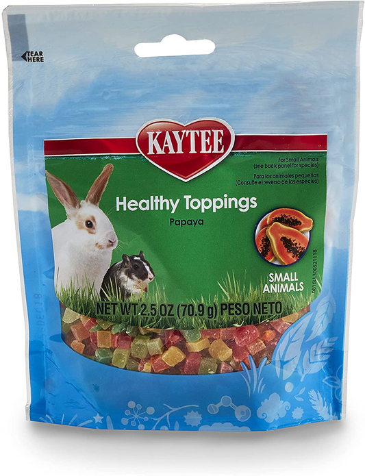 Kaytee Fiesta Healthy Toppings Papaya Treat for Small Animals, 2.5-Oz Bag Animals & Pet Supplies > Pet Supplies > Small Animal Supplies > Small Animal Treats Kaytee   