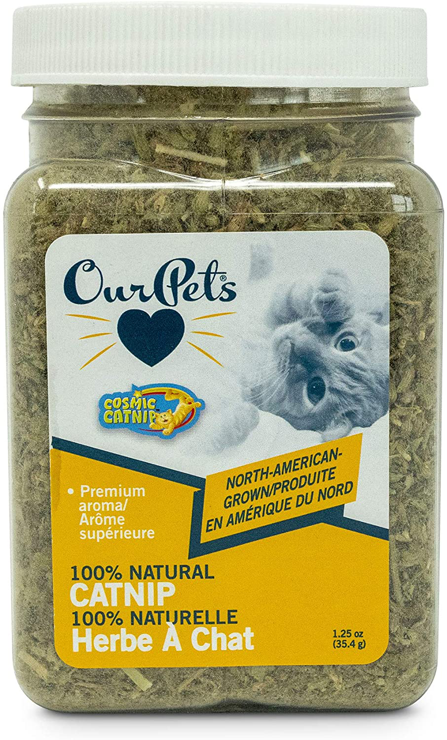 Our Pets Premium North-American Grown Catnip Animals & Pet Supplies > Pet Supplies > Cat Supplies > Cat Treats Our Pets Beige 1.25 oz. Jar 