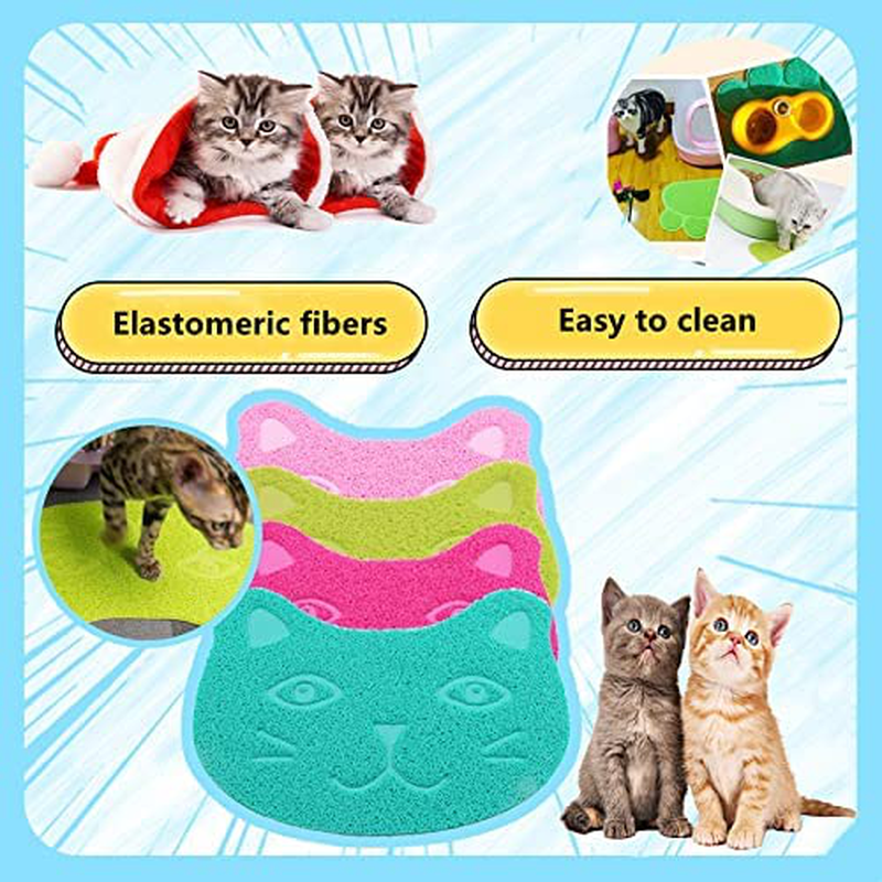 Cat Litter Mat, Premium Durable Cat Litter Mat Kitty Litter Trapping Mess Mat Premium Durable Soft PVC Rug Soft on Kitty Cat Paws Easy Clean Fits under Litter Box Litter Free Floors Durable (16Inx12In, Deep Blue) Animals & Pet Supplies > Pet Supplies > Cat Supplies > Cat Litter Box Mats NewL   