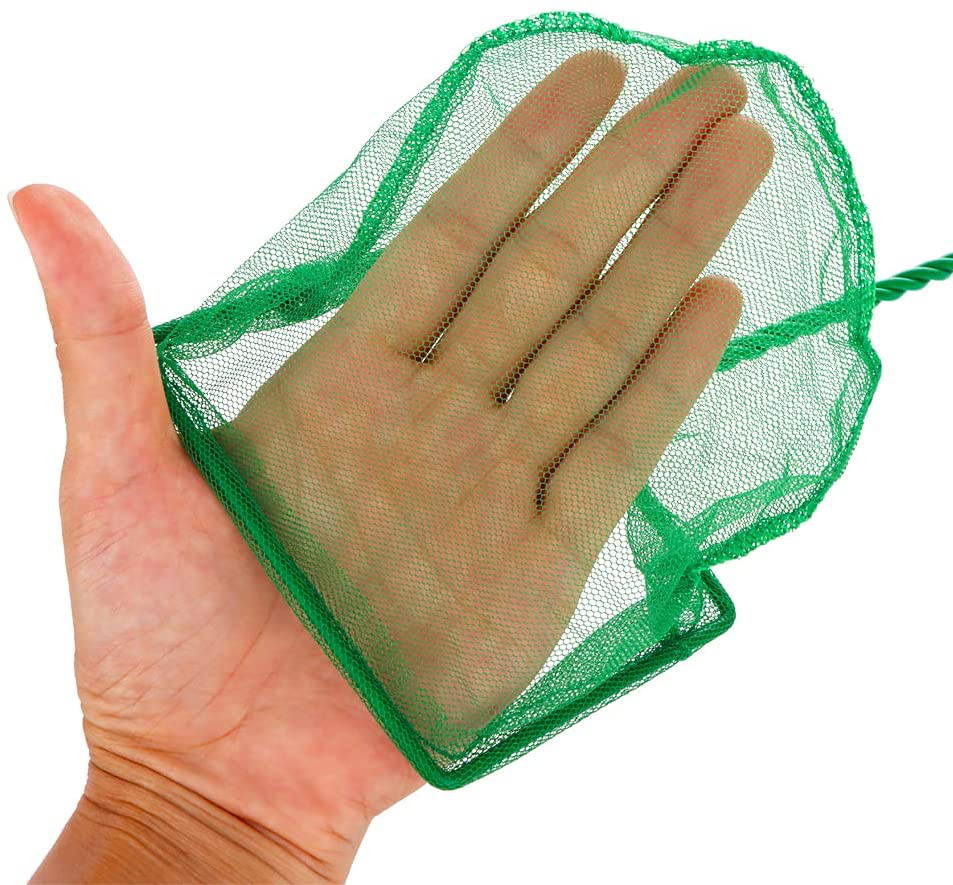 DQITJ 4 Pcs Aquarium Fish Net, Quick Catch Mesh Nylon Fishing Nets with Plastic Handle, 4-Inch (Green) Animals & Pet Supplies > Pet Supplies > Fish Supplies > Aquarium Fish Nets DQITJ   