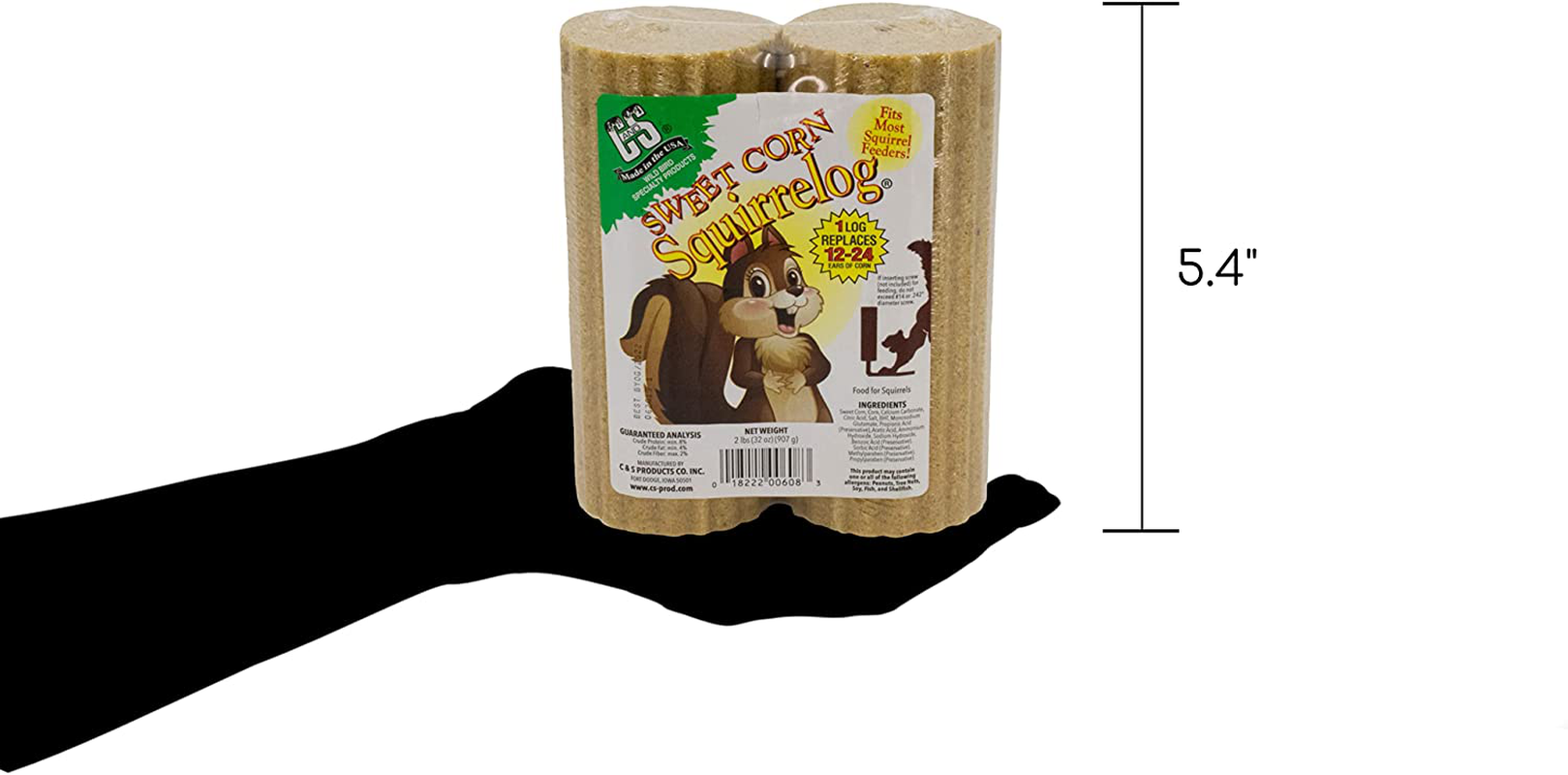 C&S Sweet Corn Squirrelog Feeder Animals & Pet Supplies > Pet Supplies > Bird Supplies > Bird Food C&S   