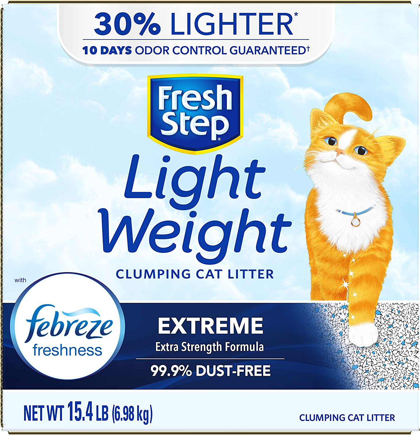 Fresh Step Lightweight Clumping Cat Litter - 15.4Lb Animals & Pet Supplies > Pet Supplies > Cat Supplies > Cat Litter Box Mats Fresh Step   