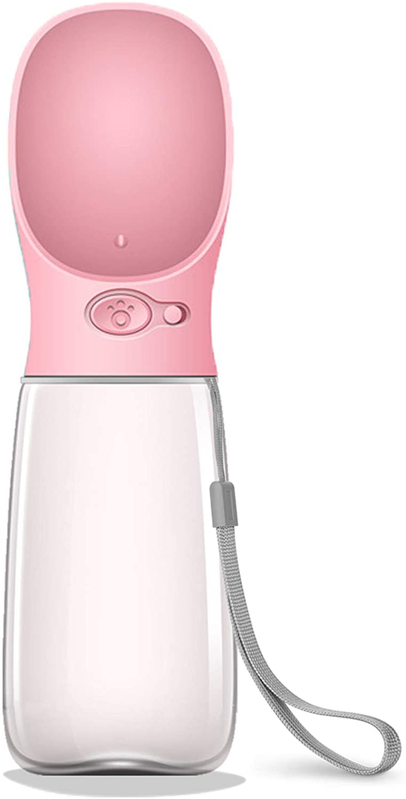 Malsipree Dog Water Bottle, Leak Proof Portable Puppy Water Dispenser with Drinking Feeder for Pets Outdoor Walking, Hiking, Travel, Food Grade Plastic Animals & Pet Supplies > Pet Supplies > Dog Supplies > Dog Treadmills MalsiPree 19oz Pink  