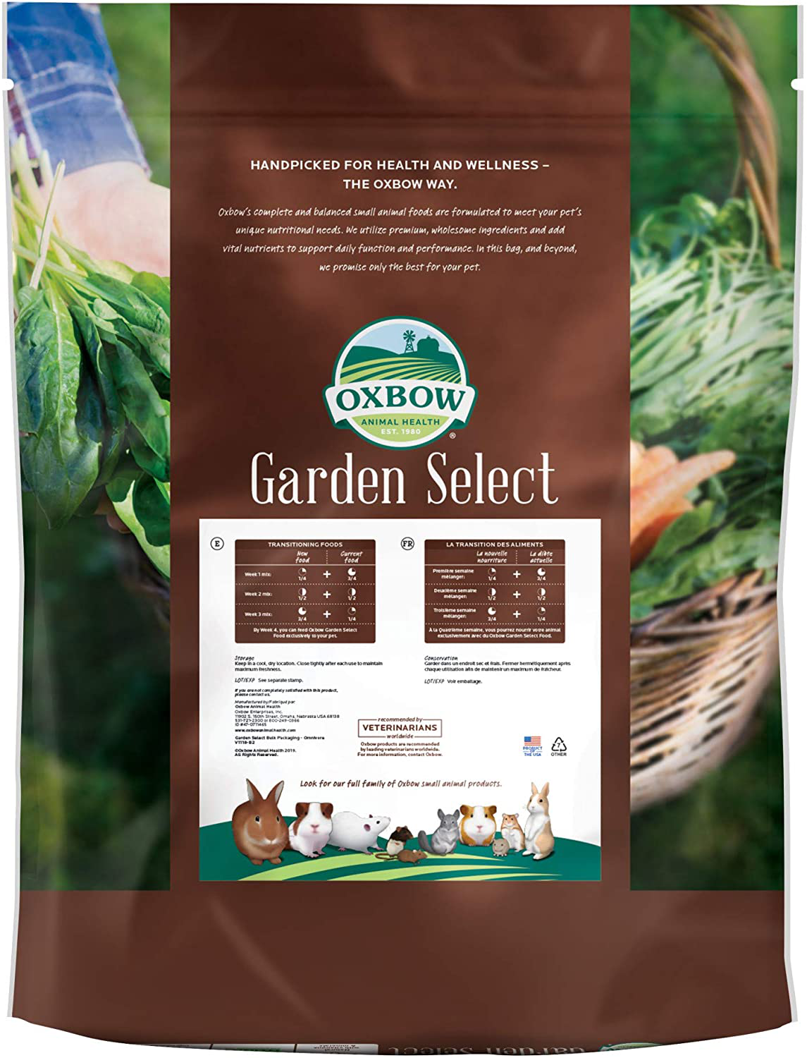 Oxbow Animal Health Garden Select Mouse and Young Rat Food, Garden-Inspired Recipe for Young Rats and Mice of All Ages, Non-Gmo, Made in the USA, 20 Pound Bag